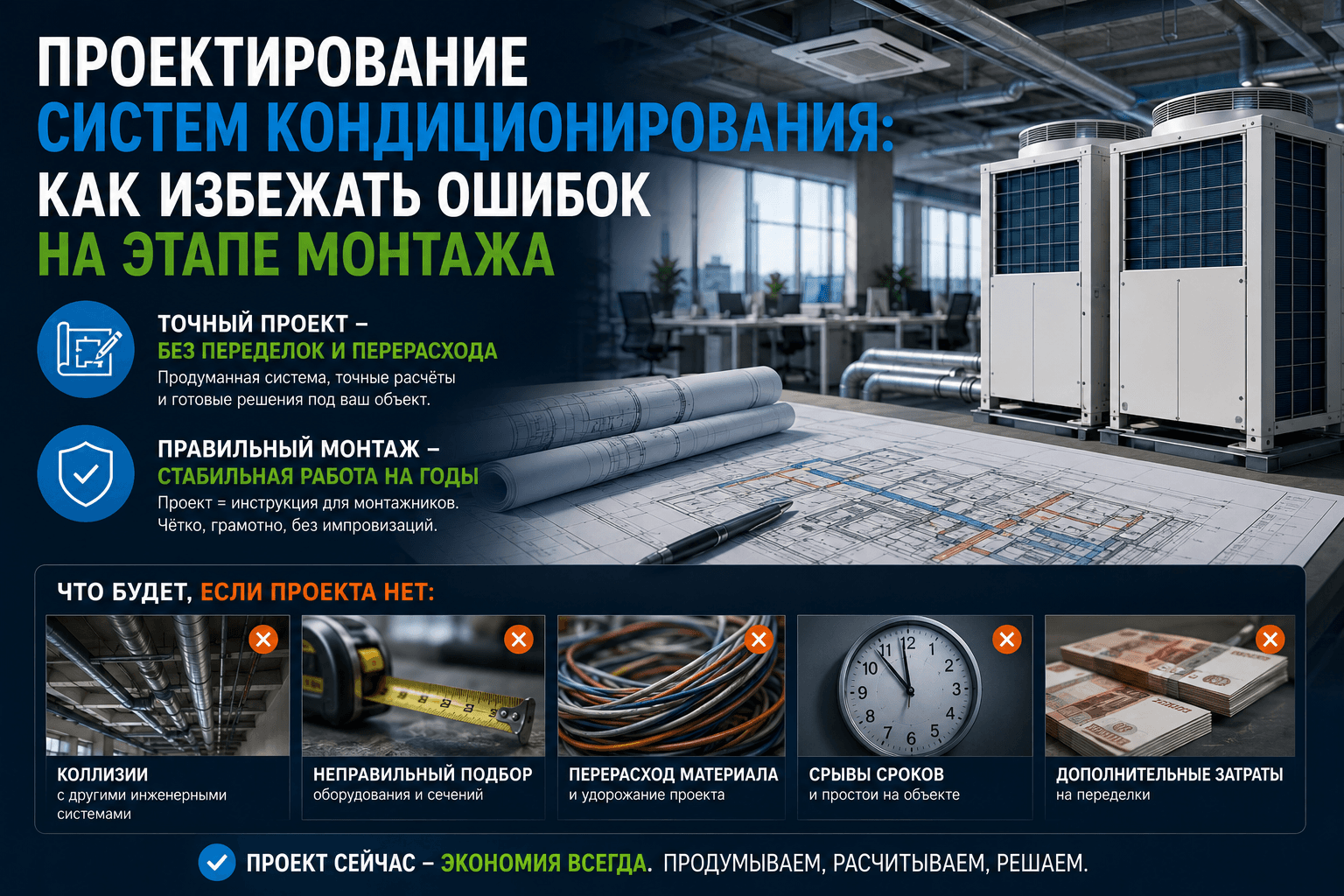 Проектирование систем кондиционирования: ошибки